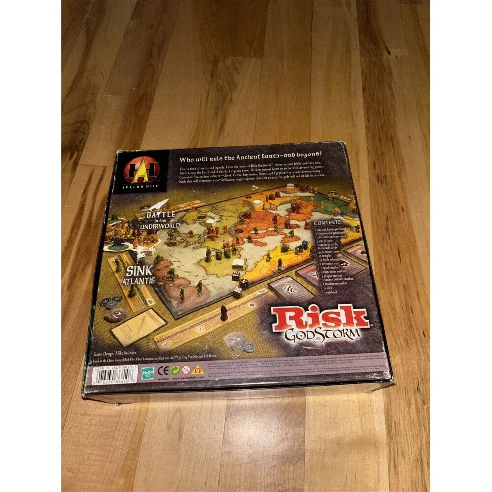 Risk GodStorm Board Game Avalon Hill 2004 Hasbro